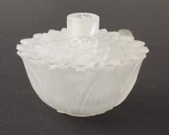 French Art Deco Lalique Lotus Flower Perfume Bottle - 4670709