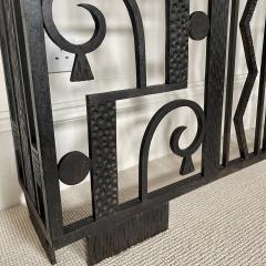 French Art Deco Large Console with Beige Marble Top cica 1925 - 4505409