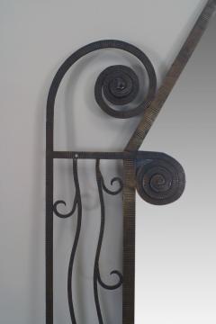 French Art Deco Large Iron Rectangular Shaped Mirror - 470951