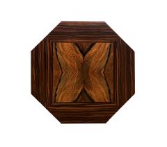 French Art Deco Macassar and Burl Walnut Octagonal Occasional Table - 4684098