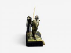 French Art Deco Mantel Clock Marble Onyx Gilt France 1930s - 4660154