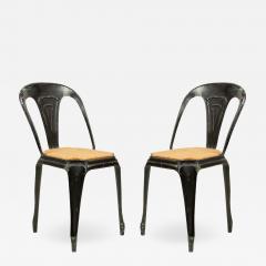 French Art Deco Metal Cafe Side Chairs - 1382876