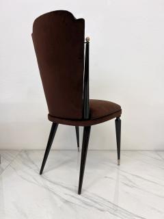 French Art Deco Modernist Dining Chairs A Set of 6 1950s - 3992173