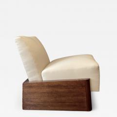 French Art Deco Modernist Low Slipper Chair circa 1925 - 4379825