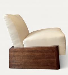 French Art Deco Modernist Low Slipper Chair circa 1925 - 4379827
