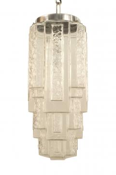 French Art Deco Molded Glass Lantern - 917953
