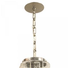 French Art Deco Molded Tiered Glass Lantern - 4639921