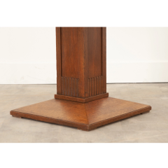 French Art Deco Oak Table - 2849831