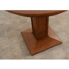 French Art Deco Oak Table - 2849843