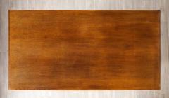 French Art Deco Oak and Steel Writing Table Desk France circa 1930 - 3362697