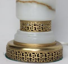 French Art Deco Onyx and Ormolu Table Lamp 1930 France - 3326303