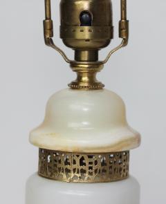 French Art Deco Onyx and Ormolu Table Lamp 1930 France - 3326304