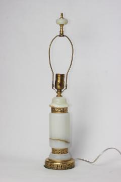 French Art Deco Onyx and Ormolu Table Lamp 1930 France - 3326305
