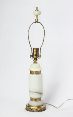 French Art Deco Onyx and Ormolu Table Lamp 1930 France - 3326306