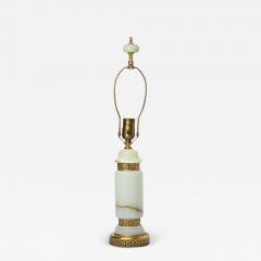 French Art Deco Onyx and Ormolu Table Lamp 1930 France - 3331310
