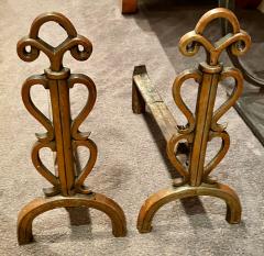 French Art Deco Original Andirons - 2091878