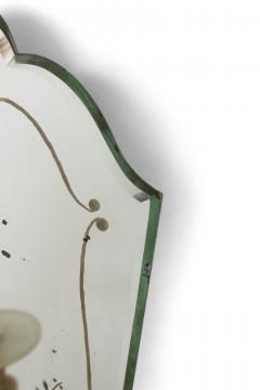 French Art Deco Ormolu and Etched Mirror Wall Sconces - 4655629