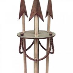 French Art Deco Painted Iron Arrow Floor Lamp - 4640072