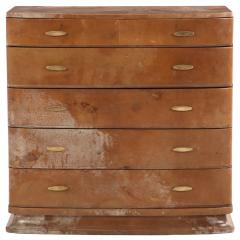 French Art Deco Parchment Covered Dresser C 1940  - 4497764