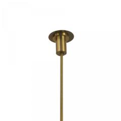 French Art Deco Perzel Beige Metal and Brass Lantern - 4635642