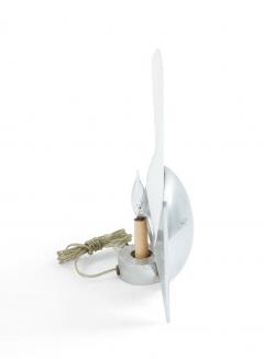 French Art Deco Pewter and Glass Fish Lamp - 4651930