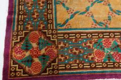 French Art Deco Purple Beige and Green Wool Rug by Jules Coudyser - 2455157