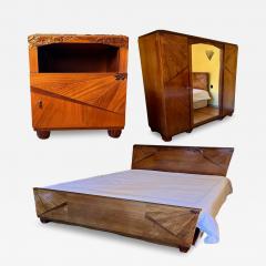 French Art Deco Queen Size Bedroom Suite c 1930s - 4135010