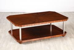 French Art Deco Rectangular Wood Coffee Table circa 1940 - 3362571