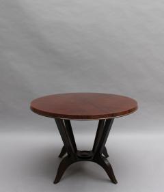 French Art Deco Rosewood Gueridon with a Four Curved Leg Pedestal - 426538