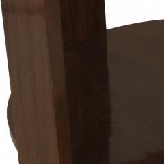 French Art Deco Round Mahogany Coffee Table - 4652304