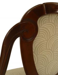 French Art Deco Scroll Back Side Chairs - 1378456