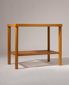 French Art Deco Side Table with Cubist Marquetry of Two Women 1930s 1940s - 4357911