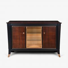 French Art Deco Sideboard in Macassar Ebony Brass - 3960037