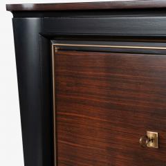 French Art Deco Sideboard in Macassar Ebony Brass - 3960043