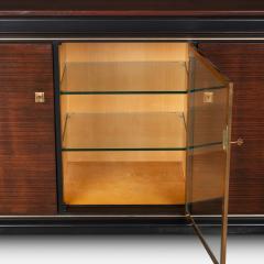 French Art Deco Sideboard in Macassar Ebony Brass - 3960044