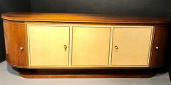 French Art Deco Sideboard or Credenza with Parchment Front Monumental - 2971696