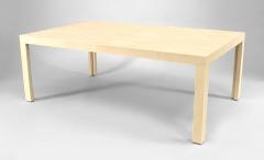 French Art Deco Style White Shagreen and Bone Coffee Table - 4631298