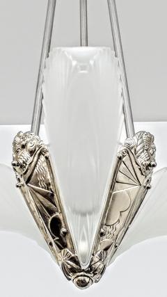 French Art Deco Three Panels Feather Chandelier - 3941675