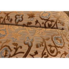 French Art Deco Upholstered Armchair and Ottoman - 4663628