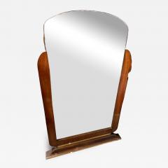 French Art Deco Vanity Mirror with Sculptural Silhouette circa 1930s - 4217565
