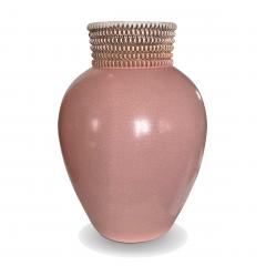 French Art Deco Vases in Rose and Berry Hued Glazes - 2727119