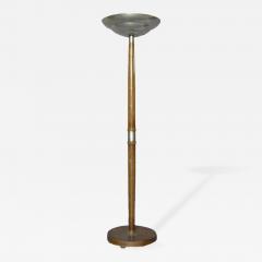 French Art Deco Wood and Metal Floor Lamp - 353484