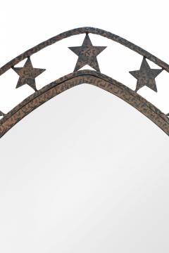 French Art Deco Wrought Iron Cheval Mirror - 4630385