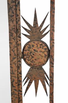 French Art Deco Wrought Iron Cheval Mirror - 4630388