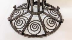 French Art Deco Wrought Iron Coffee or Side Table - 3940475