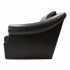 French Art Deco leather armchair 1960 - 4741905