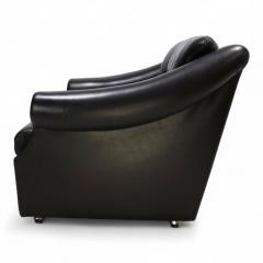 French Art Deco leather armchair 1960 - 4741916