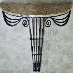 French Art Deco waterfall style console - 3164958