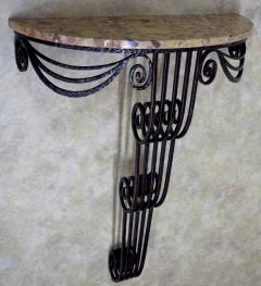 French Art Deco waterfall style console - 3164959
