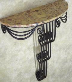 French Art Deco waterfall style console - 3164977